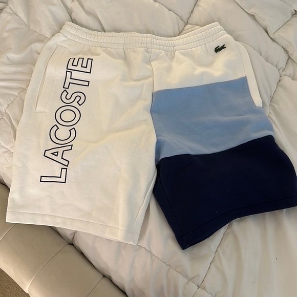 Lacoste Other - Lacoste Men's Lettered Colorblock Fleece Burmuda Short